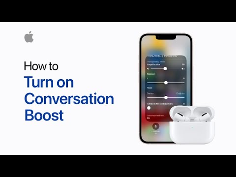 How to turn on Conversation Boost with AirPods Pro on iPhone and iPad | Apple Support