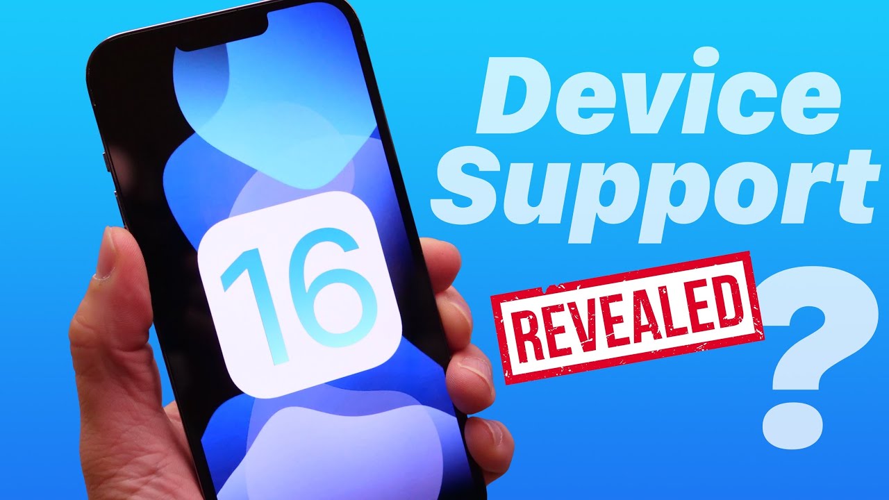 iOS 16 Devices Support Confirm?