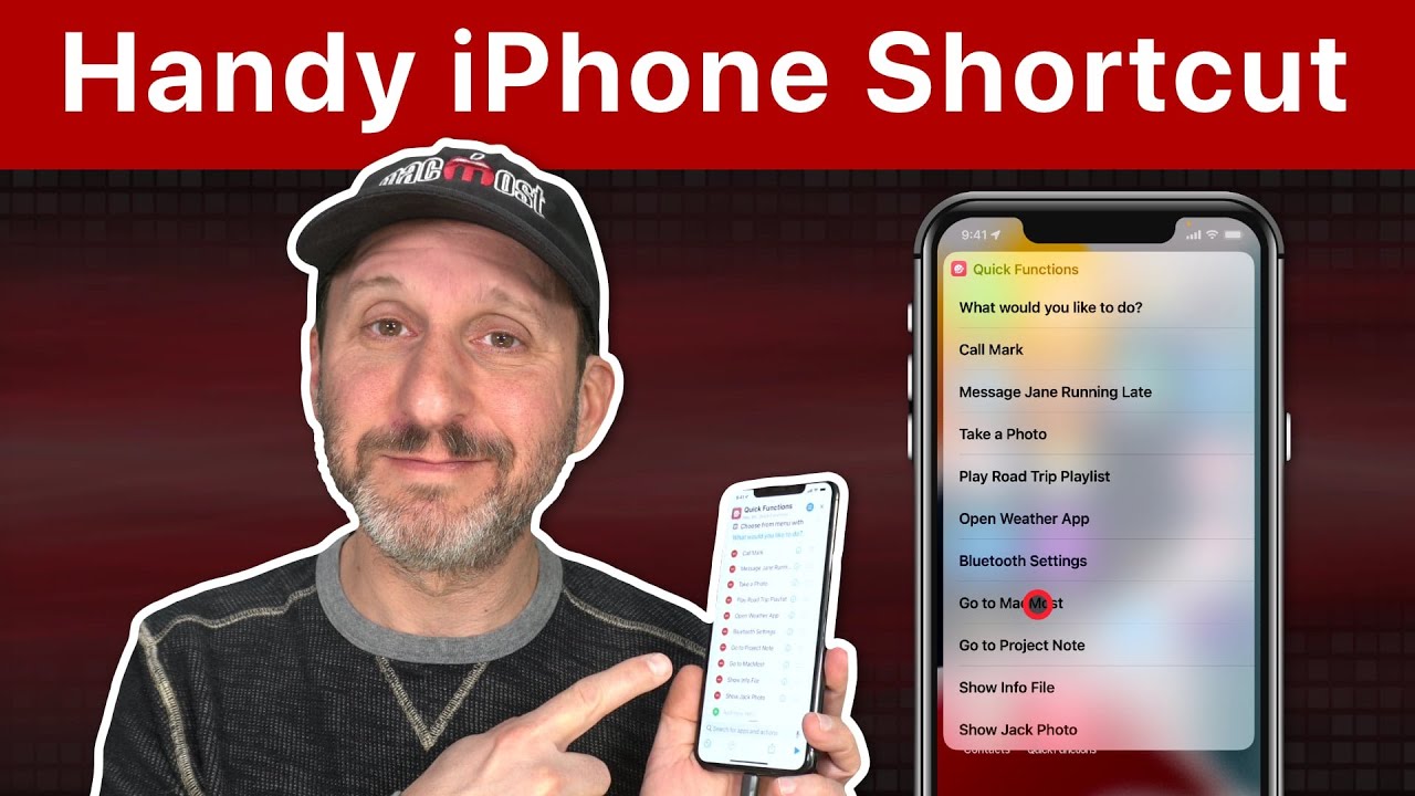 Building a Handy Shortcut For Easy Access To iPhone Functions