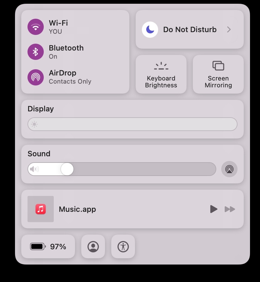Quickly Open Control Center on Mac or iPad with a Keyboard Shortcut