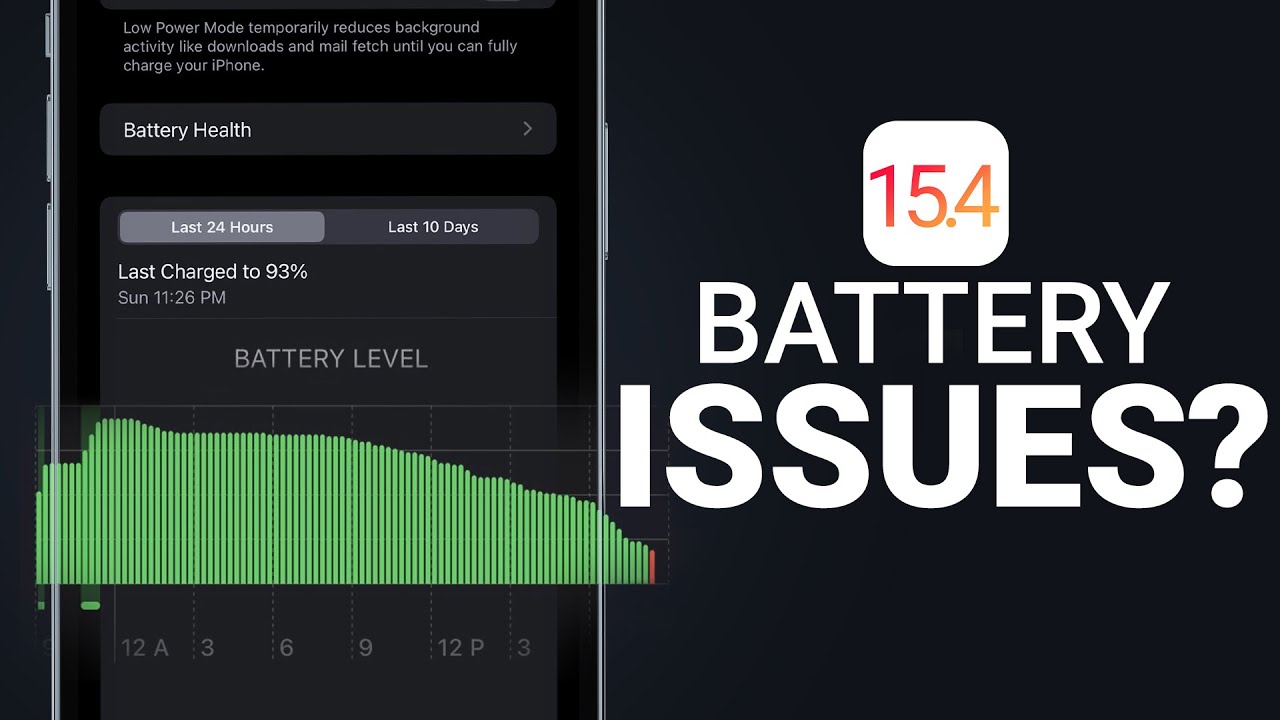 iOS 15.4 Battery Problems? How to Fix
