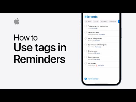 How to use tags in Reminders on iPhone, iPad, and iPod touch | Apple Support