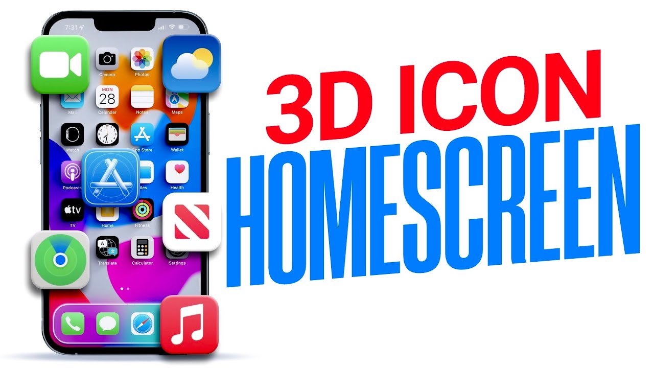 3D iPhone HomeScreen icons – How to Do it!