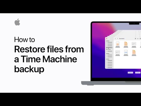 How to restore files from a Time Machine backup | Apple Support