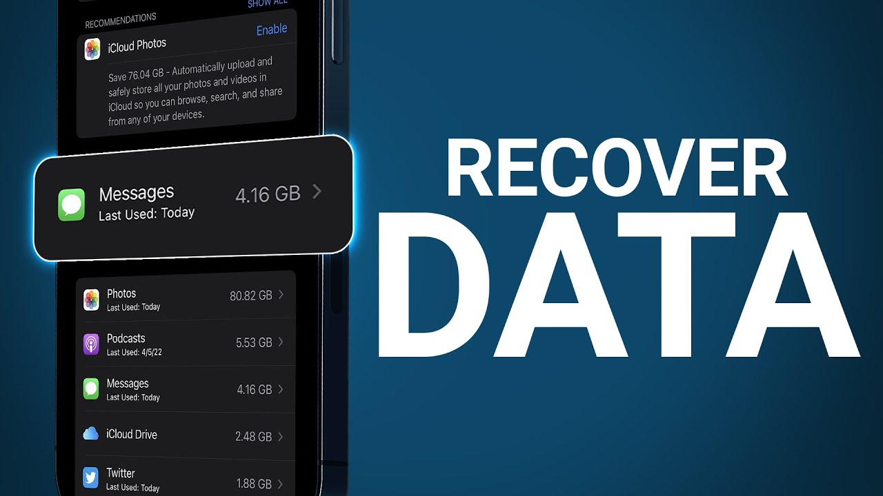 Recover Deleted Messages, Pictures, Notes & More EASY