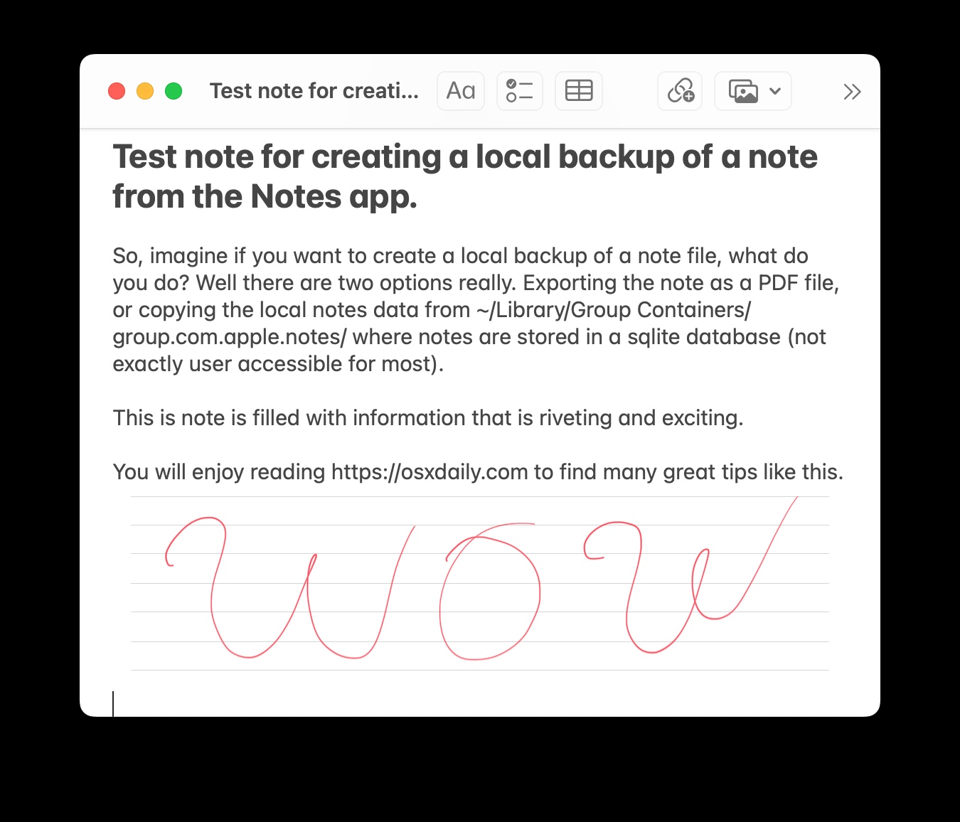 How to Create Local Backups of Notes on Mac