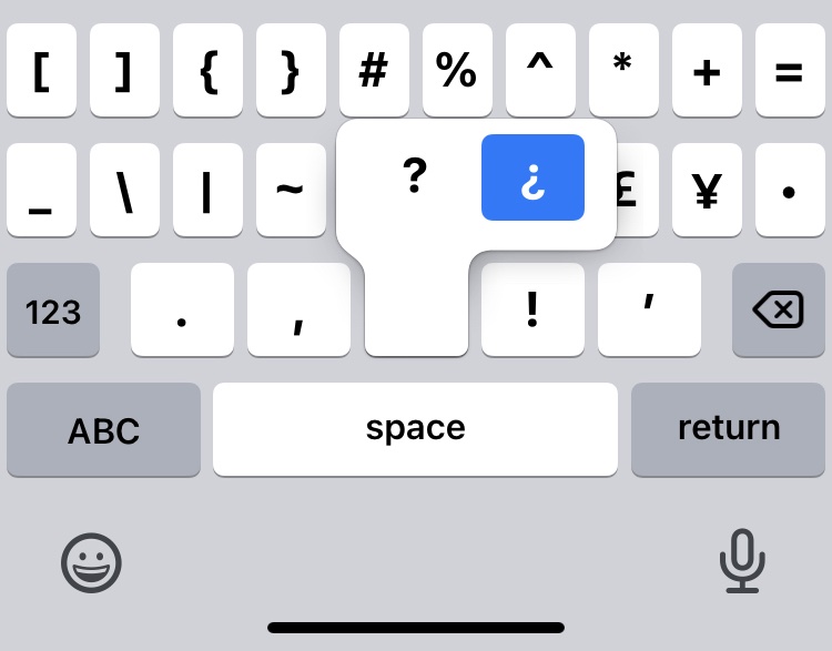 How to Type the Inverted Question Mark on iPhone & iPad ¿