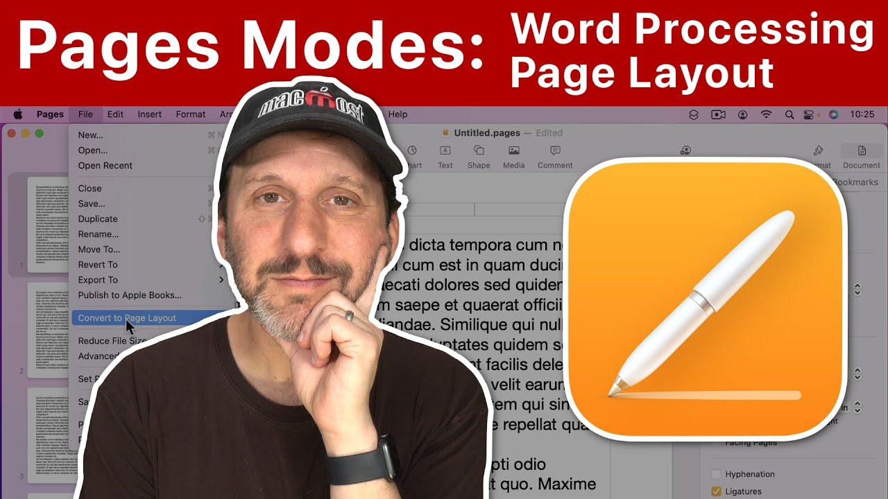 Word Processing Vs Page Layout Modes In Mac Pages