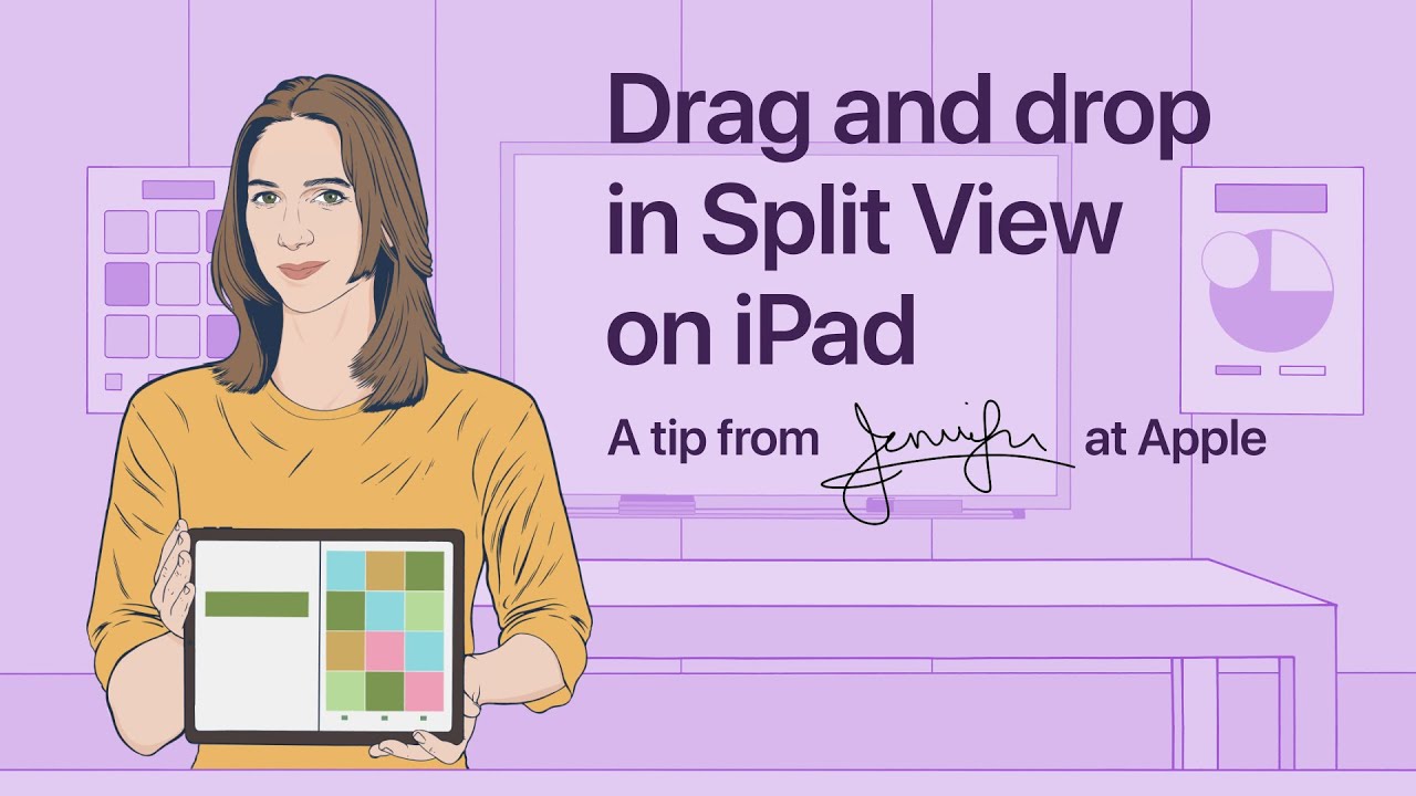 A tip from Jennifer at Apple: How to drag and drop in Split View on iPad | Apple Support