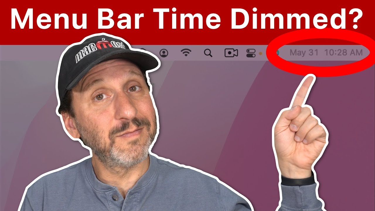 Why the Date and Time In Your Mac Menu Bar Is Gray
