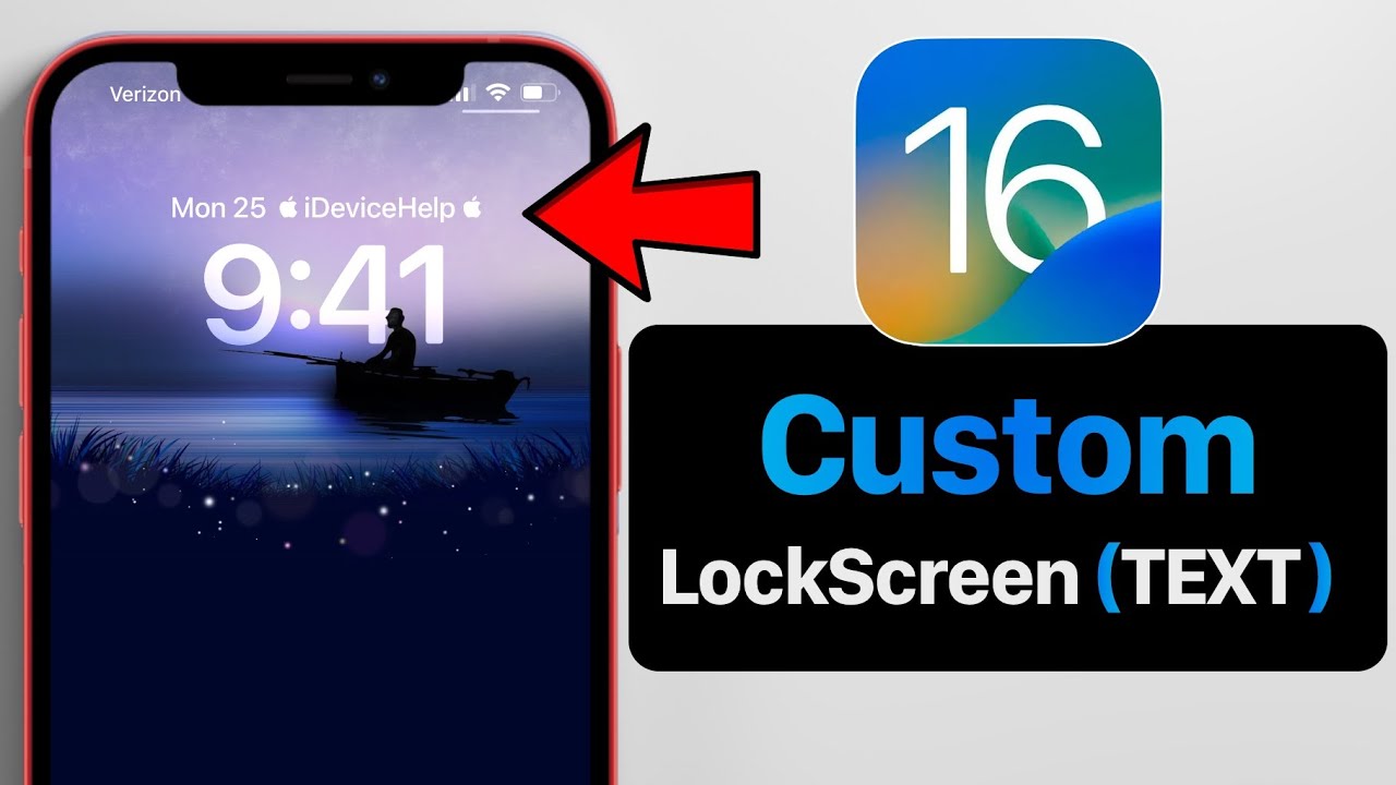 Enable Custom LockScreen Text on iPhone – iOS 16