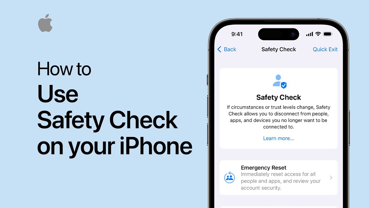How to use Safety Check on your iPhone | Apple Support