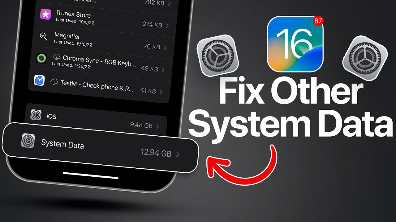 Fix Other System Data iOS 16