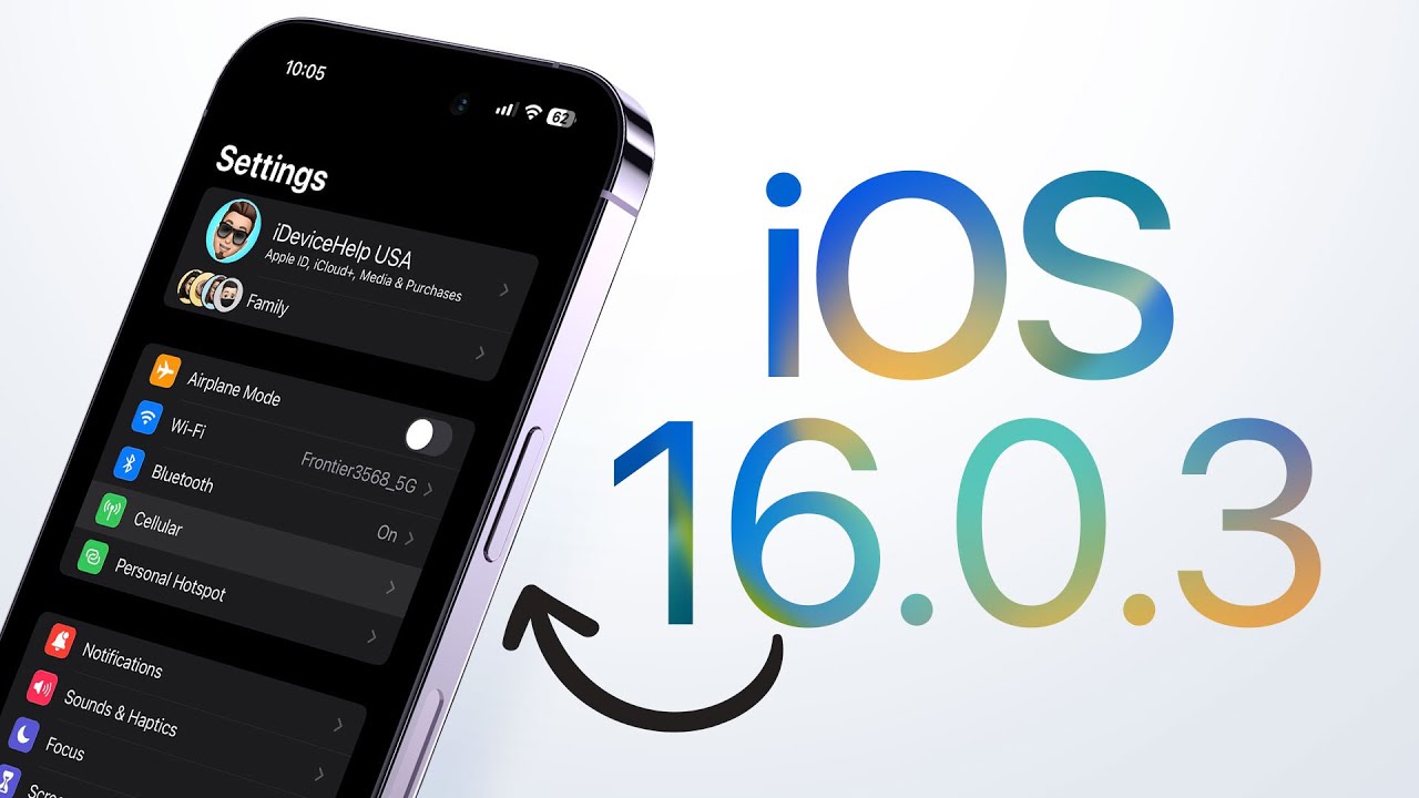 iOS 16.0.3 Released With importante Fixes!