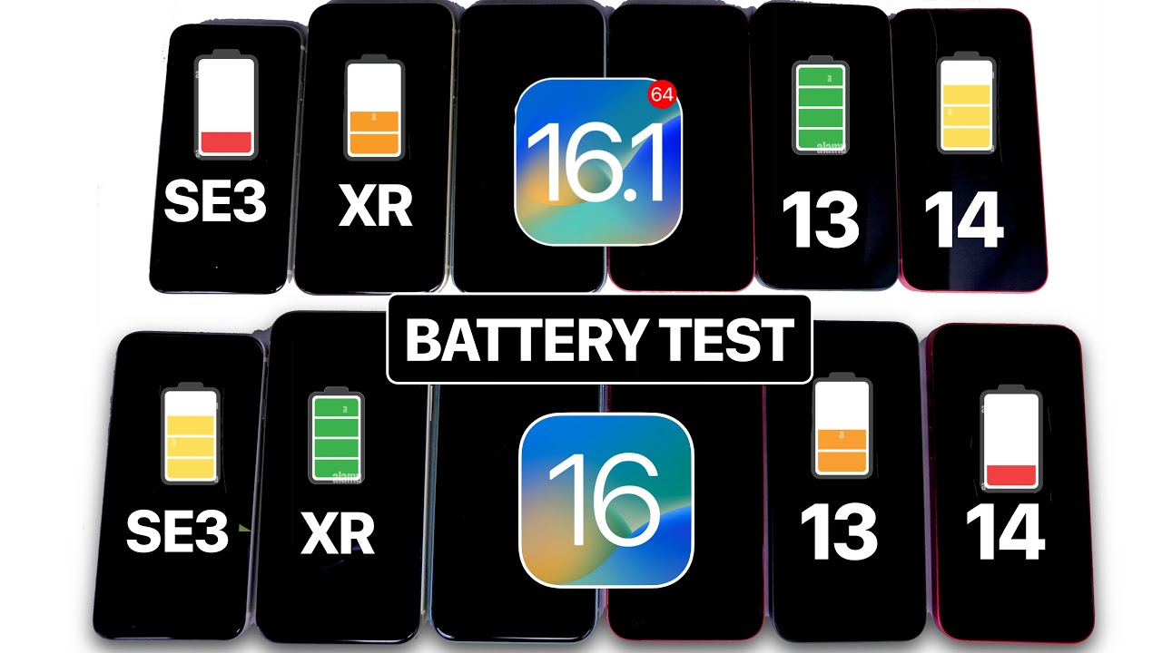 iOS 16.1 Vs iOS 16.0.3 – BATTERY TEST 🔋