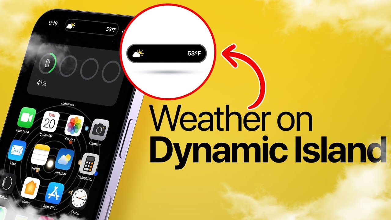 Weather on Dynamic island – How to Create Live Activities!