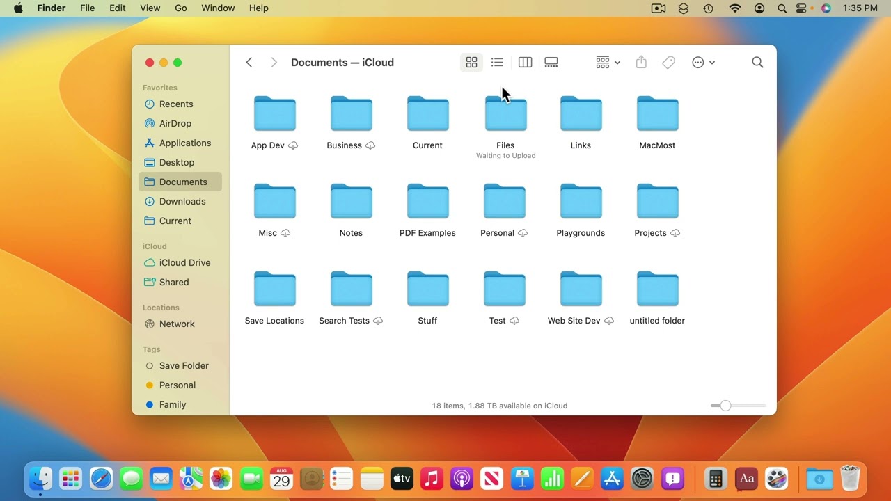 MacMost Ventura Course Lesson 13 – File Storage and Desktop Organization