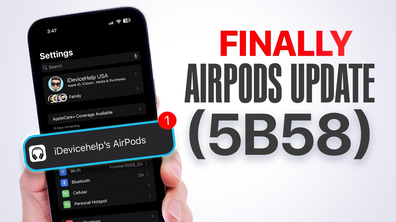 FINALLY NEW AirPods Firmware Update RELEASED!