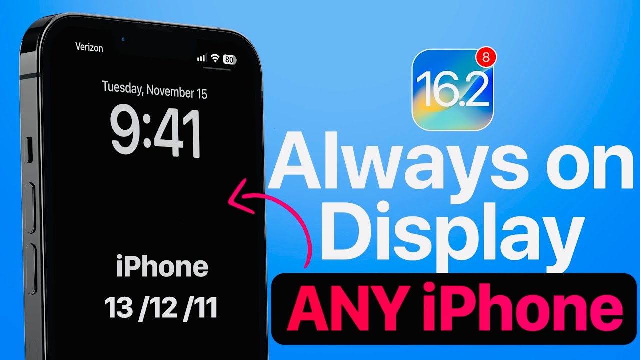 Enable Always on display on Any iPhone – iOS 16.1 or Later