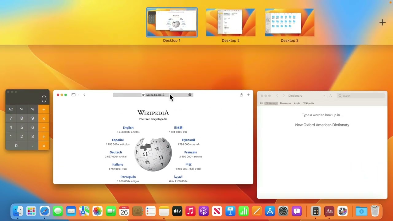 MacMost Ventura Course Lesson 8 – Mission Control and Full Screen Apps