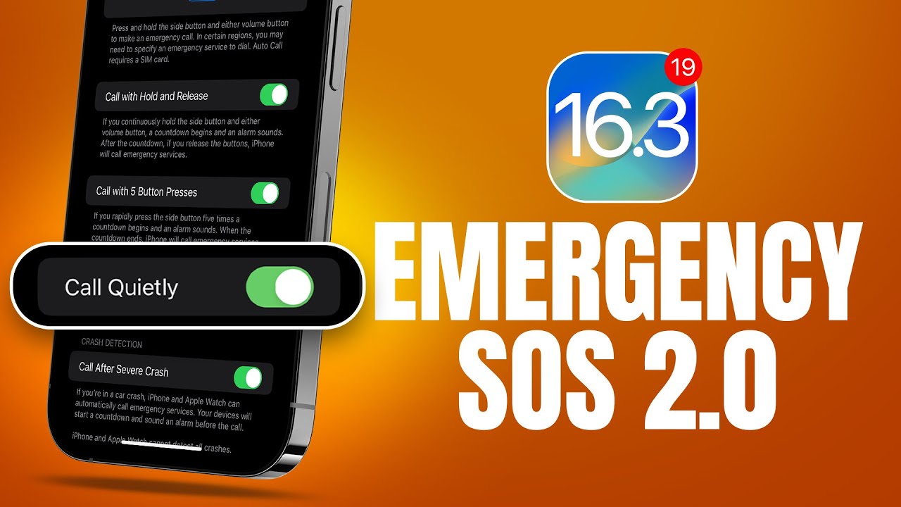 NEW iOS 16.3 EMERGENCY SOS 2.0