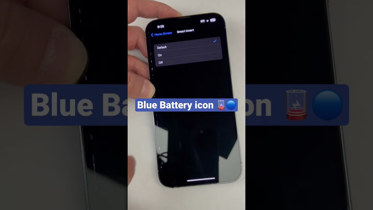 Enable Blue 🔵🪫 Battery icon on iPhone !