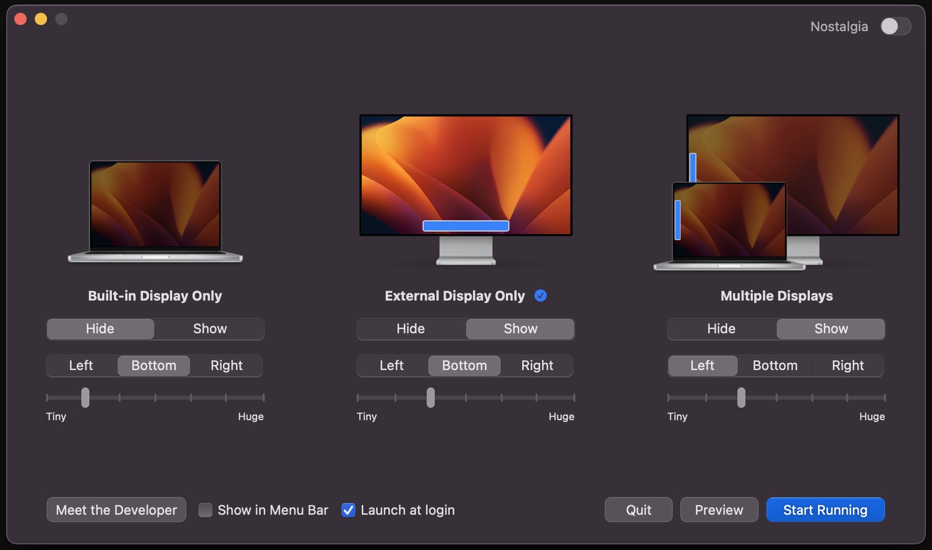 Set Custom Dock Settings for Mac When Connected to External Displays with HiDock