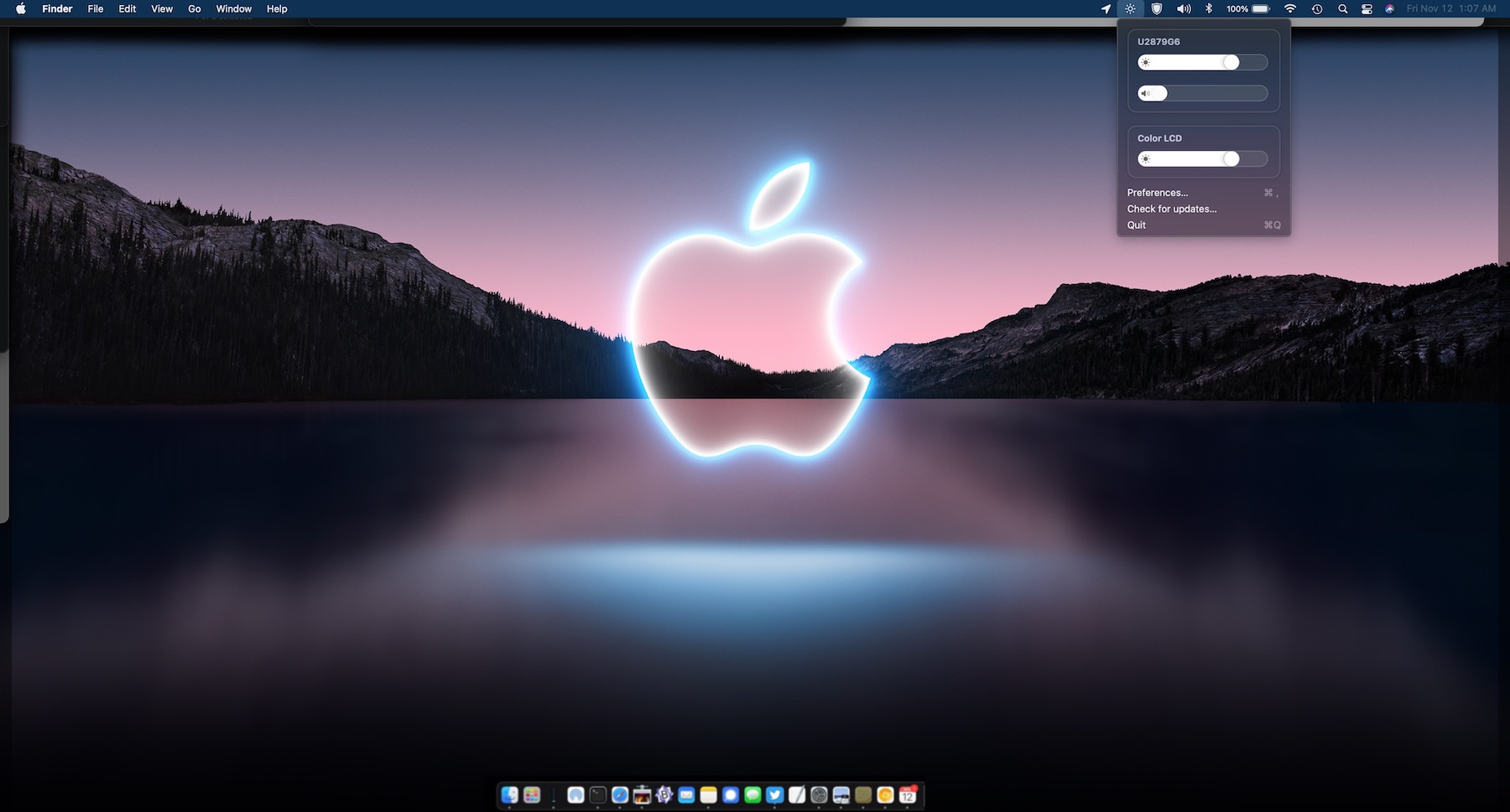 Adjust External Display Brightness on Mac with MonitorControl