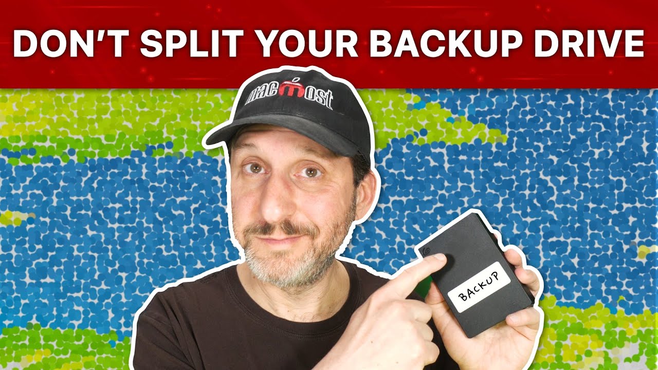 Why You Should Never Partition Your Backup Drive