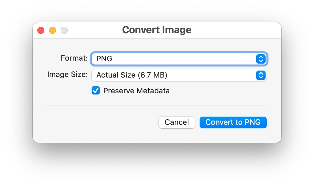 Convert Images on Mac Quickly from Finder