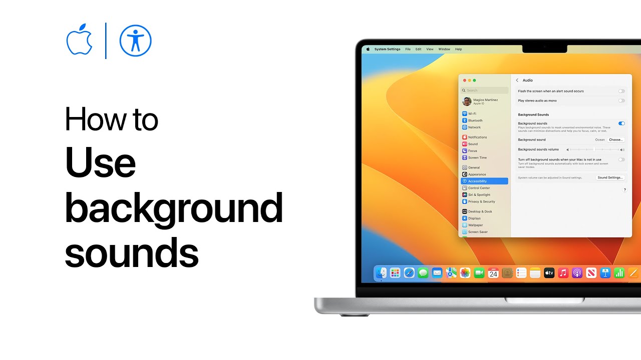 How to use background sounds on your Mac | Apple Support