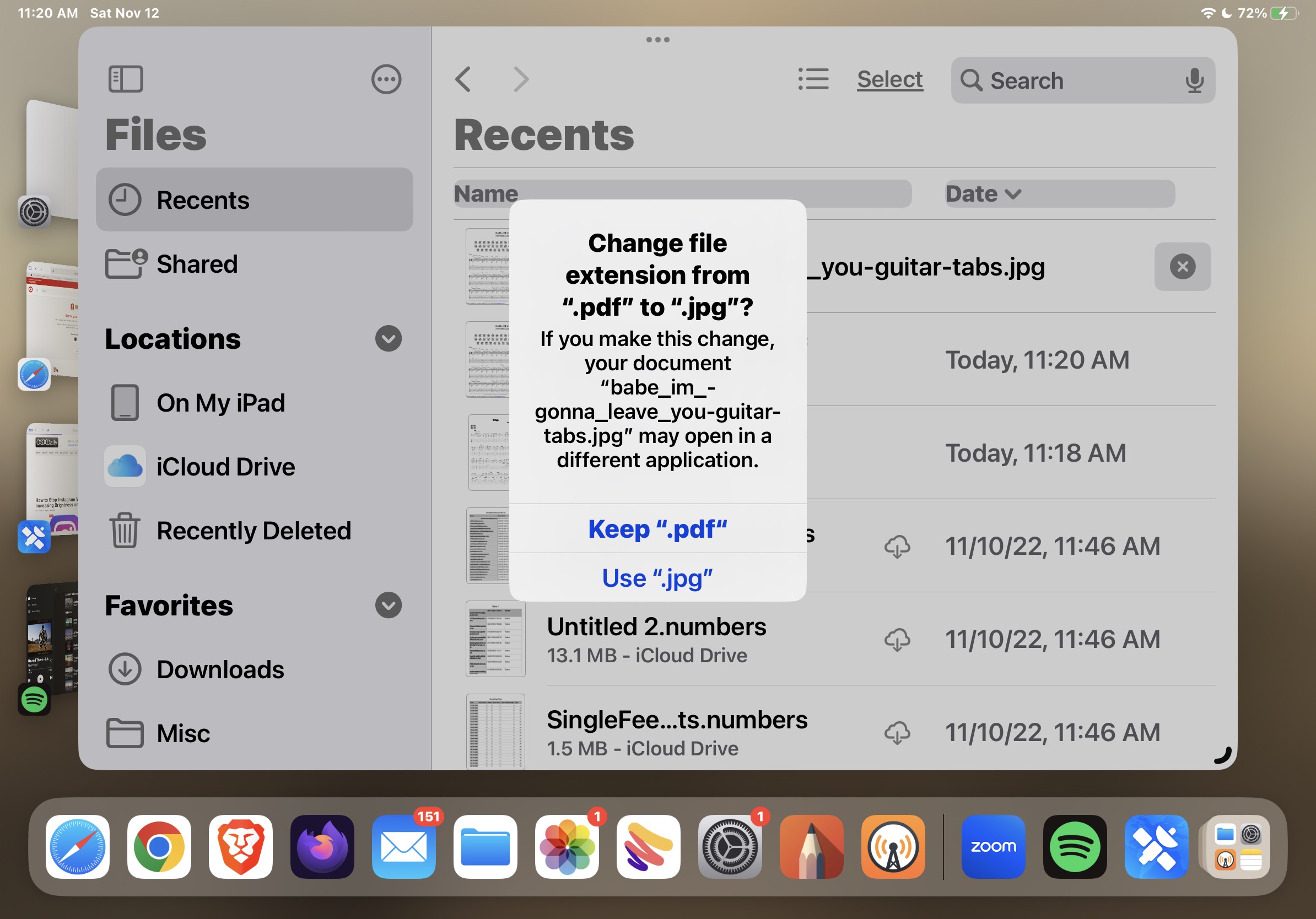 How to Change File Extensions on iPad & iPhone