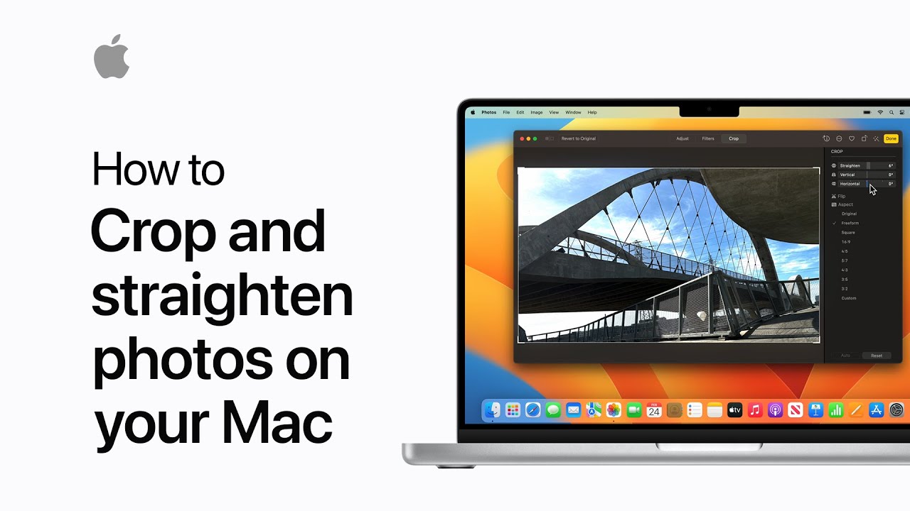 How to crop and straighten photos on your Mac | Apple Support