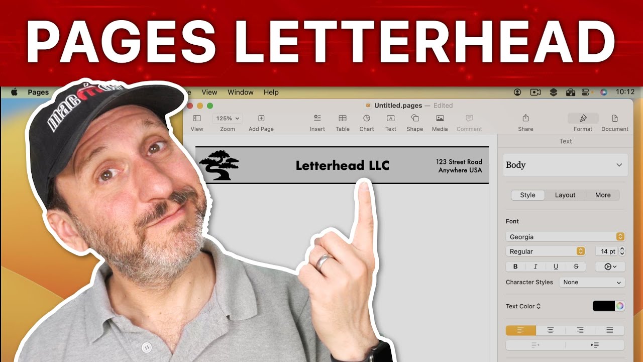 Techniques for Creating Letterhead Templates in Mac Pages