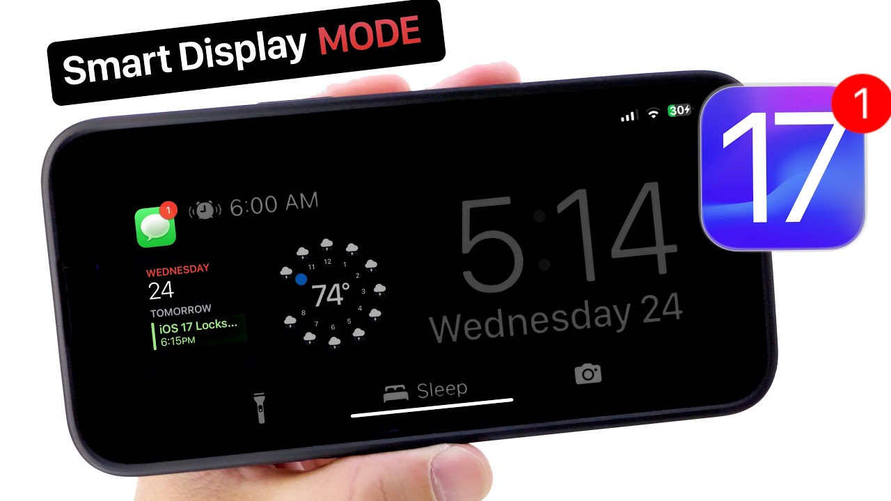 iOS 17 – NEW Smart Display MODE (LockScreen Mode)