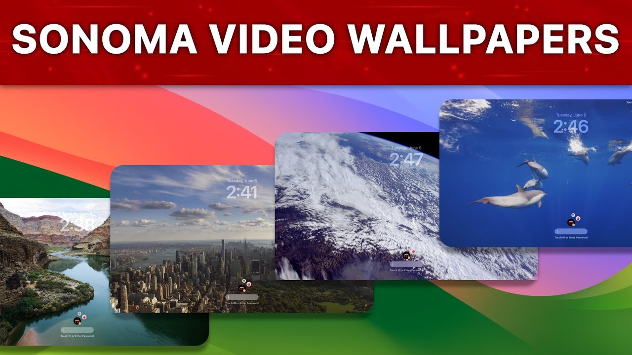macOS Sonoma Video Screen Savers
