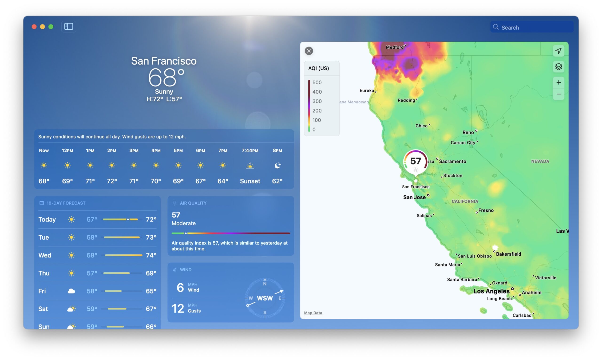 View an AQI Map in Weather on iPhone, iPad, & Mac