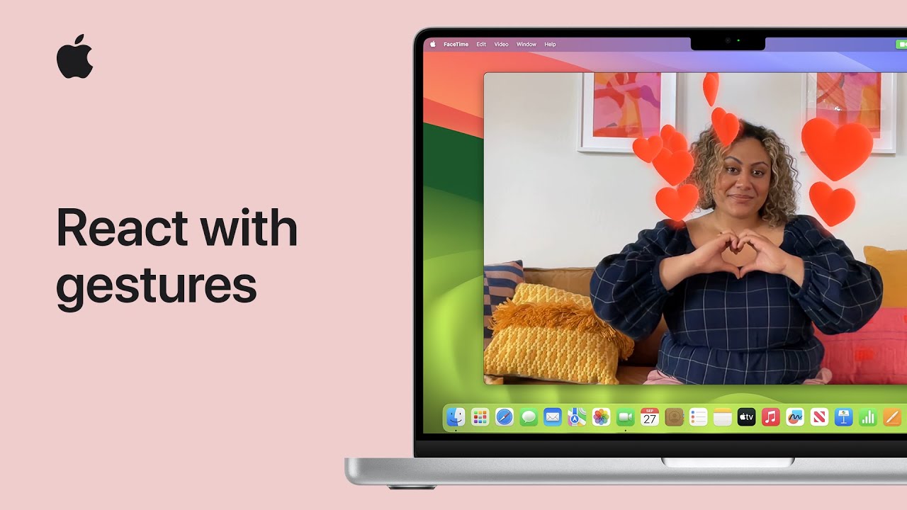 How to react with hand gestures on Mac | Apple Support