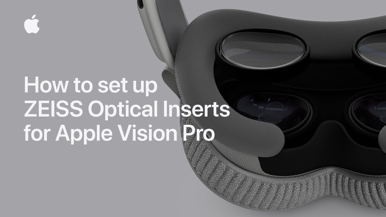 How to set up ZEISS Optical Inserts for Apple Vision Pro | Apple Support